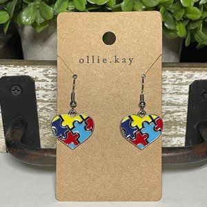 Autism Puzzle Piece Earring